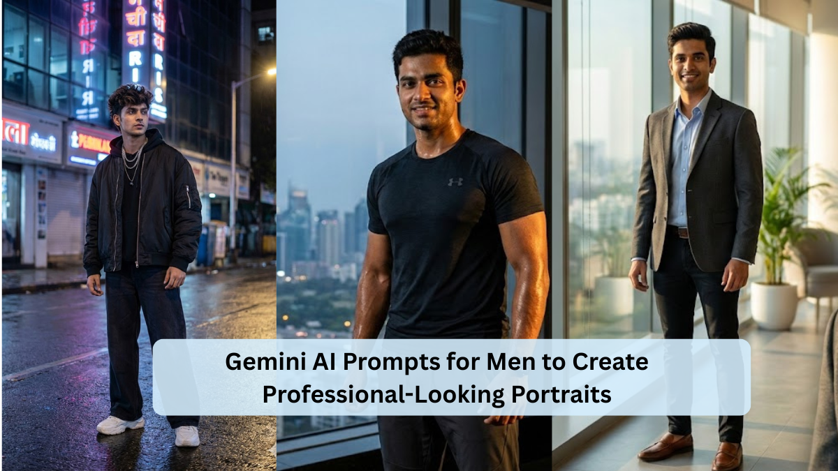 Gemini AI Prompts for Men to Create Professional-Looking Portraits