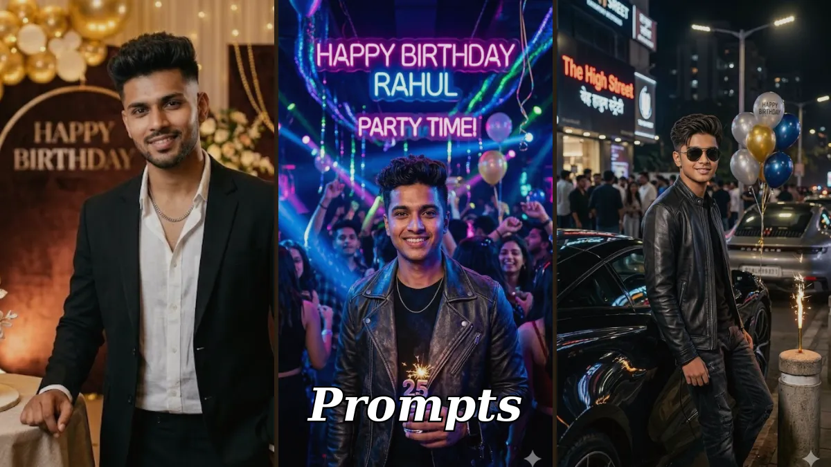 10 Gemini AI Birthday Photo Editing Prompts Copy-Paste for Boys Stunning Stylish 4K Professional Portraits