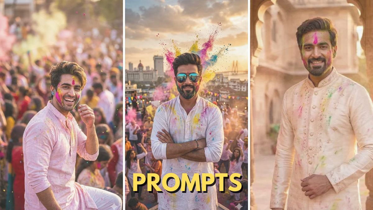 10 Cinematic Holi Gemini Prompts to Generate 4K Realistic MEN AI Photos