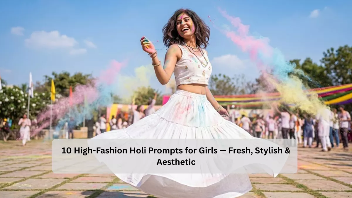 10 High-Fashion Holi Prompts for Girls — Fresh, Stylish & Aesthetic
