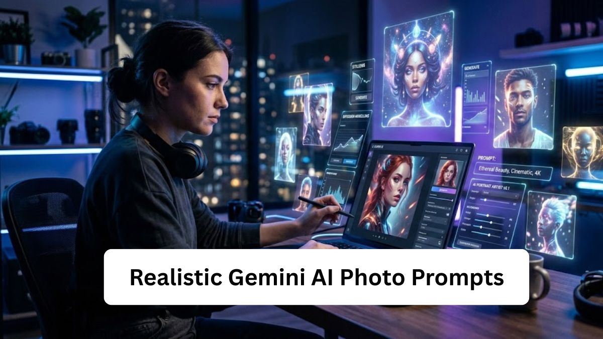 25 Realistic Gemini AI Photo Prompts Copy & Paste For Cinematic 4K Portraits