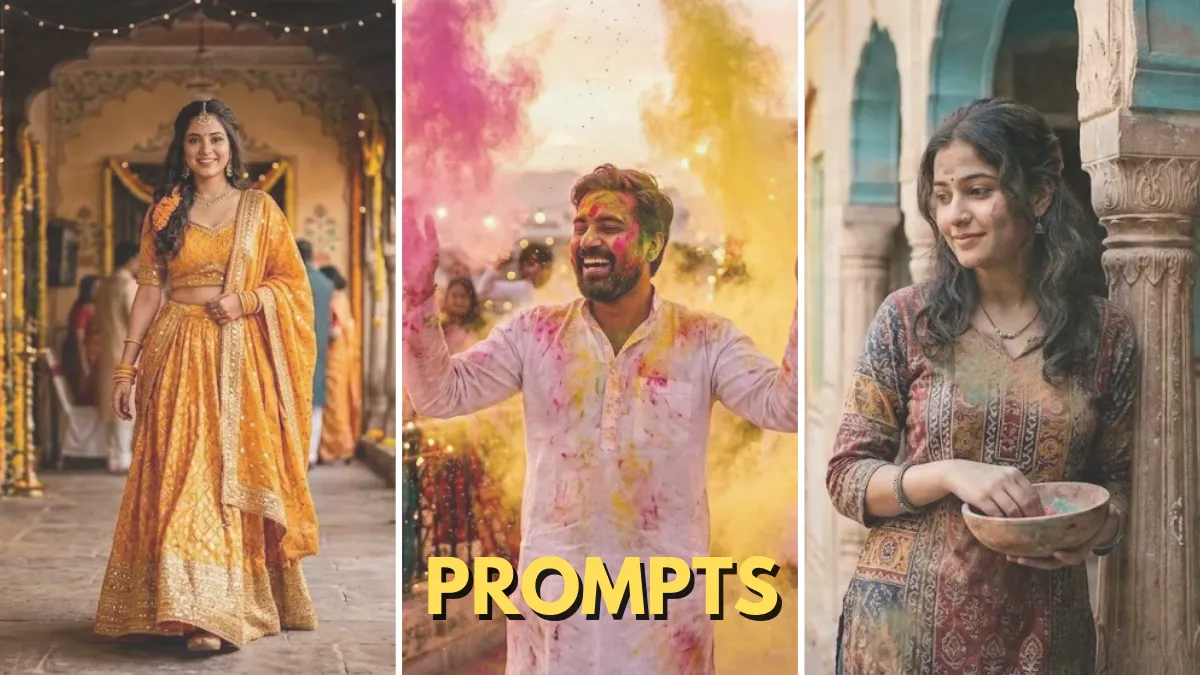 Top 20 Aesthetic Holi Trending Gemini AI Photo Prompt Copy Paste For College Boys & Girls