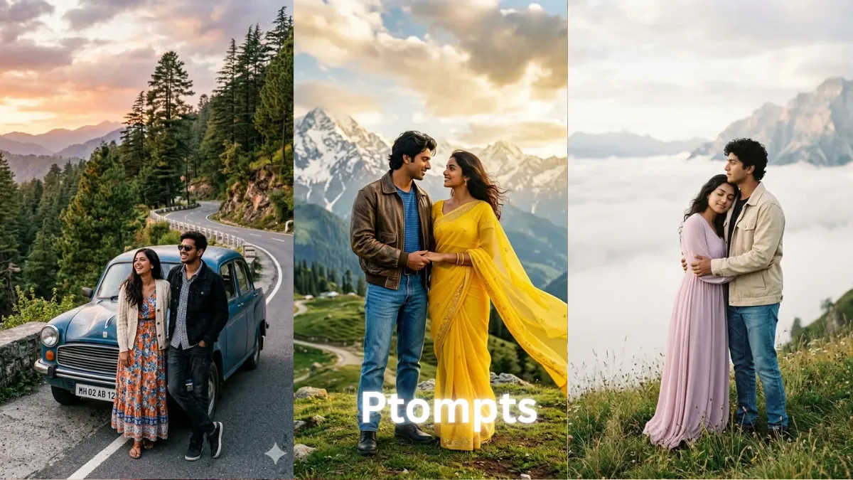 15 Gemini AI Photo Prompts for Couples to Create Romantic HD Hill Station Photos