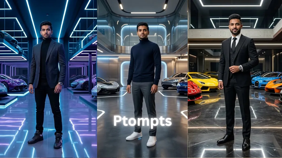 15 Gemini AI Photo Prompts for Men to Create 8K Billionaire Garage Photos
